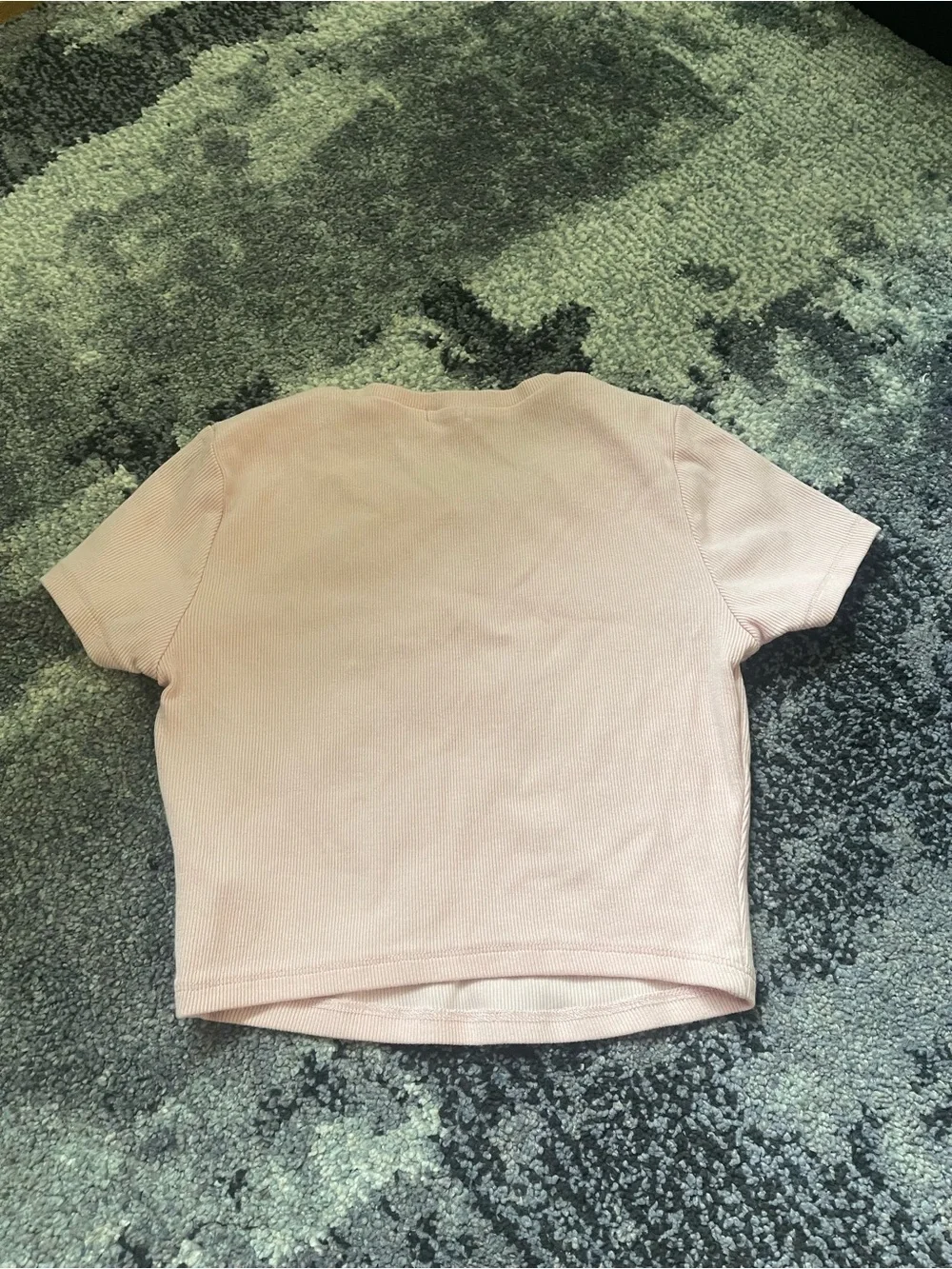 Garage Women's Light Pink Ribbed Crop T-Shirt